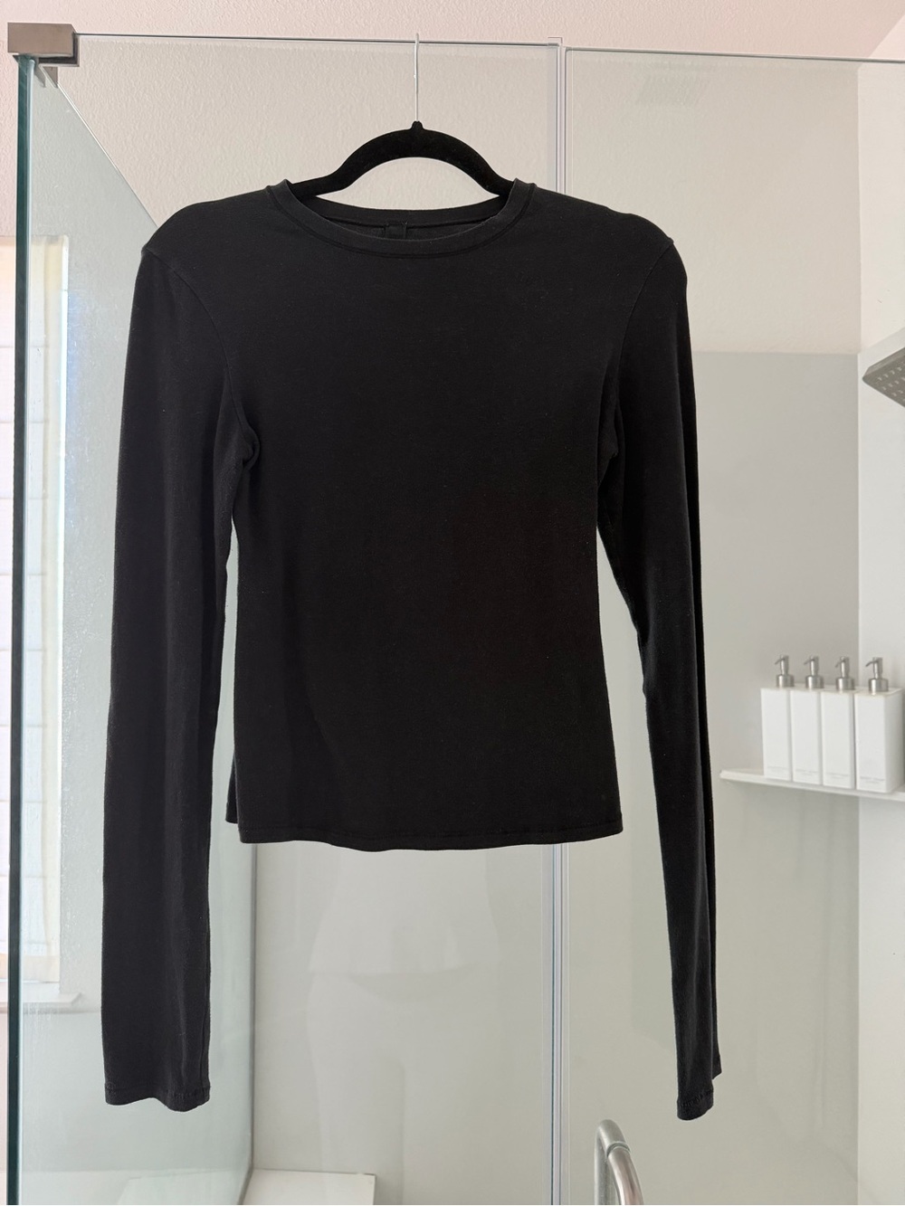 SKIMS Long-Sleeve Crewneck Top - Classic Everyday Tee